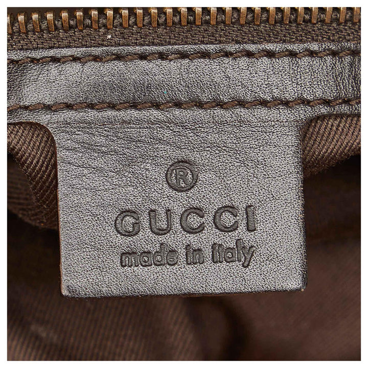 GUCCI GG MONOGRAM BRAIDED STRAP VINTAGE MESSENGER BAG