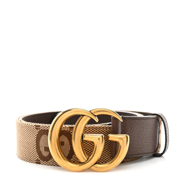 GUCCI GG MARMONT JUMBO GG MONOGRAM 40MM CALFSKIN BELT