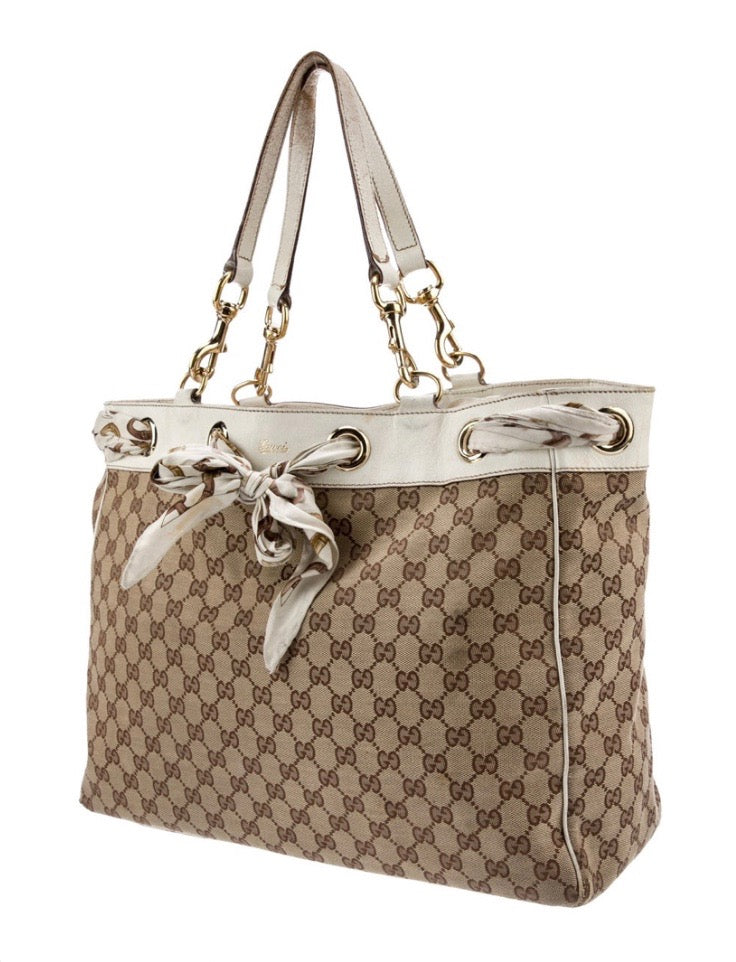 グッチ　ポジターノ　トートバッグ GUCCI GG MONOGRAM LARGE POSITANO TOTE BAG – Caroline's Fashion