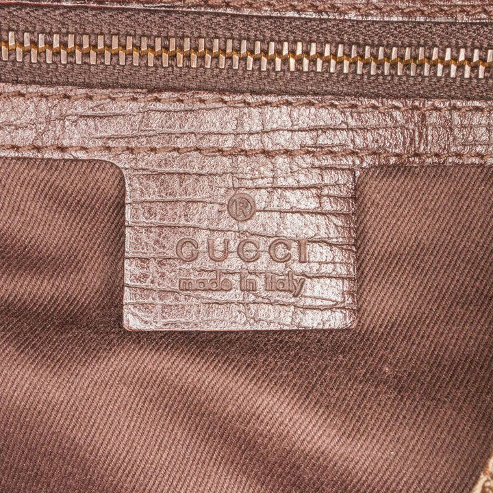 GUCCI GG MONOGRAM HORSEBIT CHAIN MEDIUM HOBO BAG