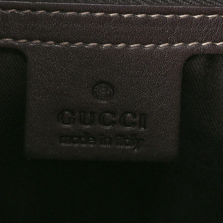 GUCCI MONOGRAM VINTAGE WEB JACKIE O BOUVIER HOBO BAG