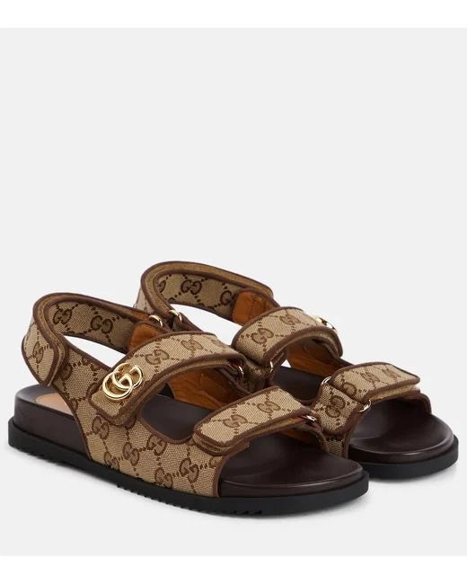 GUCCI GG SUPREME MORITZ CANVAS SANDALS – Caroline's Fashion