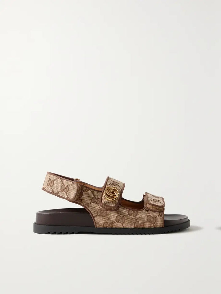 GUCCI GG SUPREME MORITZ CANVAS SANDALS – Caroline's Fashion Luxuries