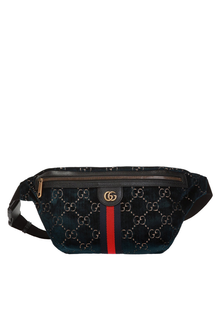 GUCCI GG OPHIDIA WEB VELVET LARGE BELT BAG – Caroline's Fashion