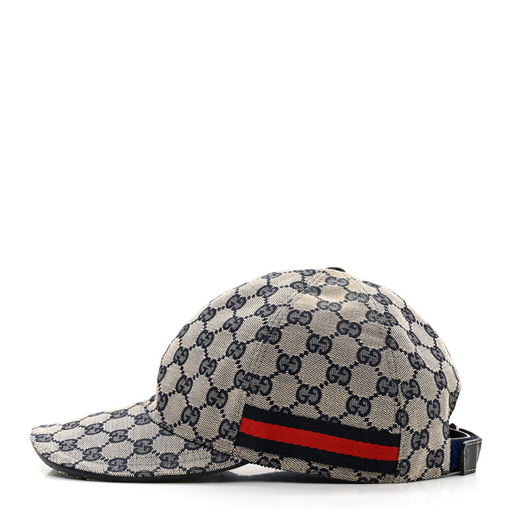 GUCCI ORIGINAL GG CANVAS BASEBALL HAT WITH WEB
