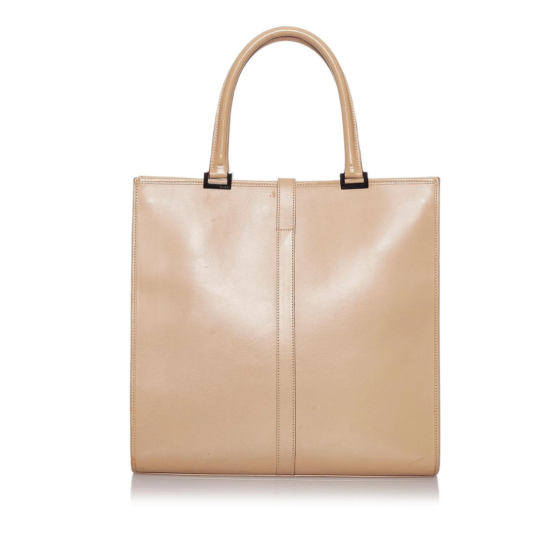 GUCCI PISTON LOCK JACKIE VINTAGE CALFSKIN TOTE BAG