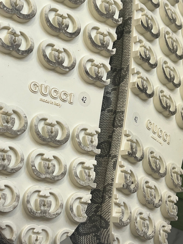 GUCCI GG MONOGRAM MIAMI PLATFORM SLIDES