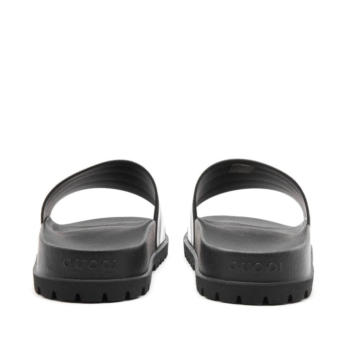 GUCCI PURSUIT TREK WEB RUBBER SLIDES