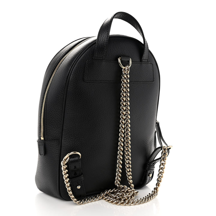 GUCCI PEBBLED CALFSKIN SOHO CHAIN BACKPACK