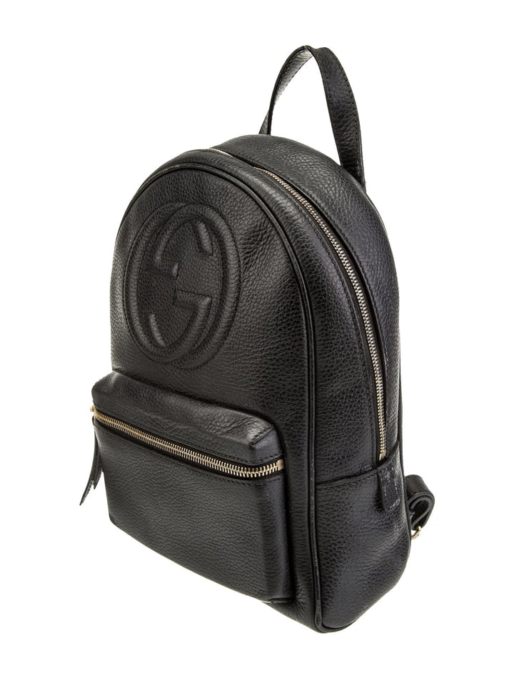 GUCCI PEBBLED CALFSKIN SOHO CHAIN BACKPACK