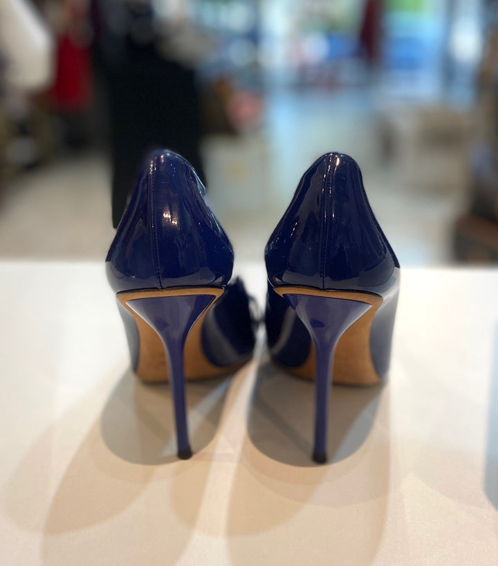 GUCCI HORSEBIT PATENT PEEP TOE PUMPS