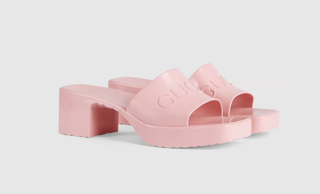 Baby pink gucci shops slides