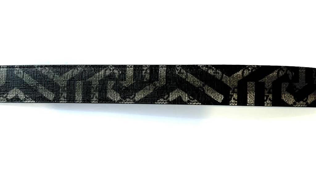 GUCCI PLATE BUCKLE CALEIDO PRINT COATED CANVAS &amp; CALFSKIN LEATHER BELT