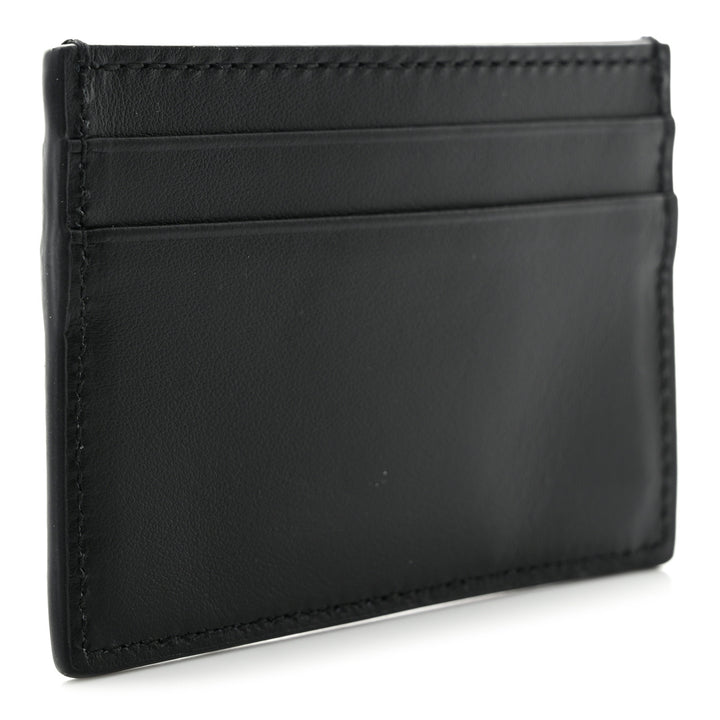 GUCCI PLUTONE CALFSKIN LEATHER LOGO CARD CASE