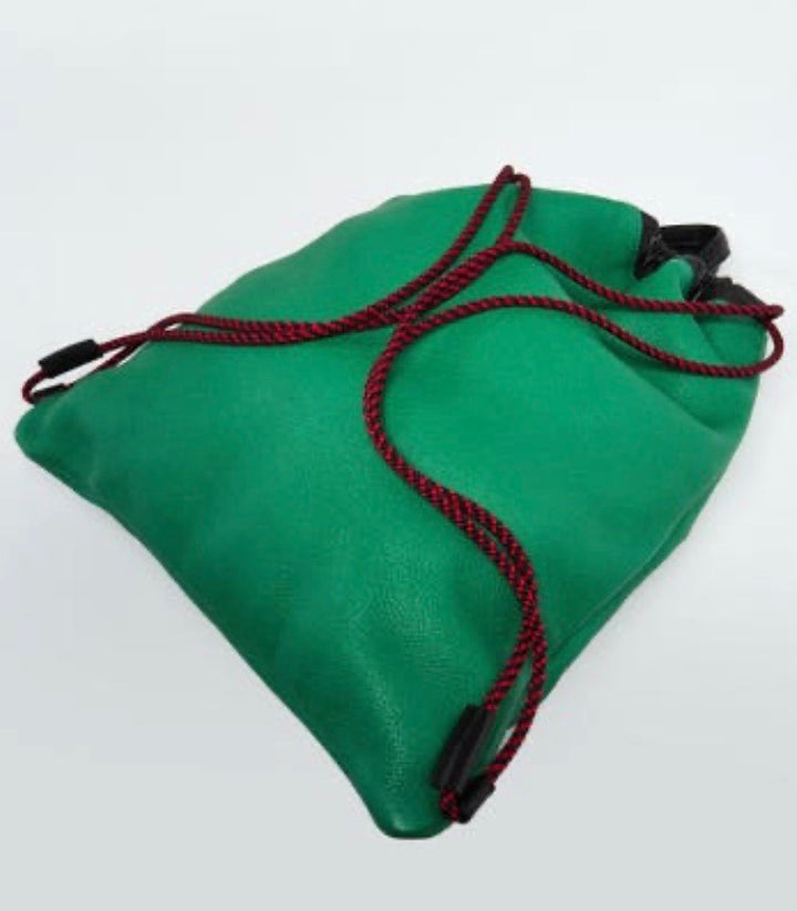 GUCCI CALFSKIN PRINTED DRAWSTRING BACKPACK