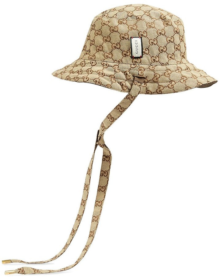 GUCCI プリントリバーシブルバケットハット