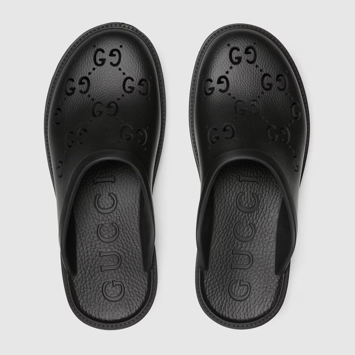 GUCCI GG MONOGRAM PERFORATED RUBBER MEN&