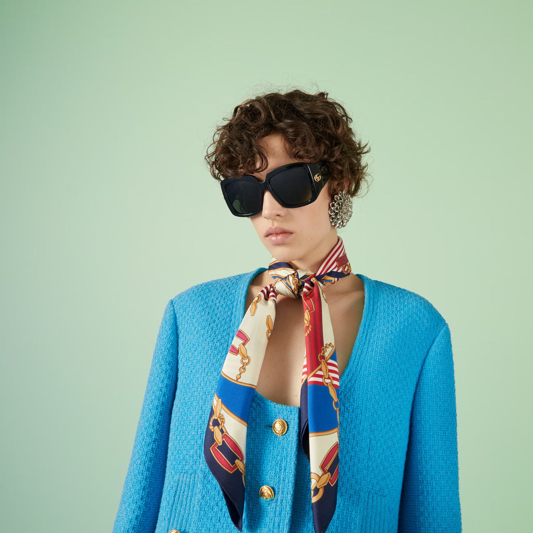 GUCCI SQUARE FRAME GG1402S 001 SUNGLASSES – Caroline display picture 3