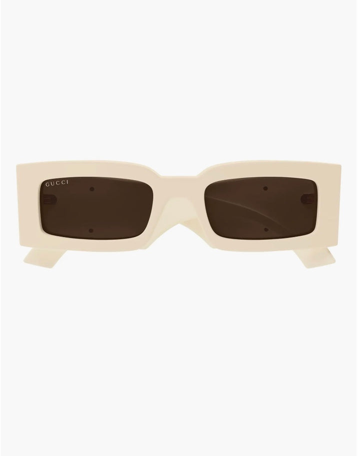 GUCCI GENE GG RECTANGLE FRAME SUNGLASSES