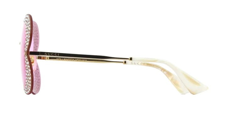 GUCCI SPECIAL EDITION CRYSTAL ENCRUSTED HEART SUNGLASSES
