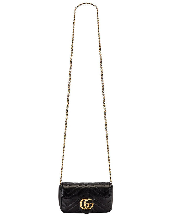 GUCCI GG MARMONT SUPER MINI LEATHER BAG