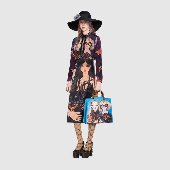 GUCCI UNSKILLED WORKER SILK SHIRT – Caroline's Fashion Luxuries GUCCI UNSKILLED WORKER SILK SHIRT – Caroline's Fashion Luxuries