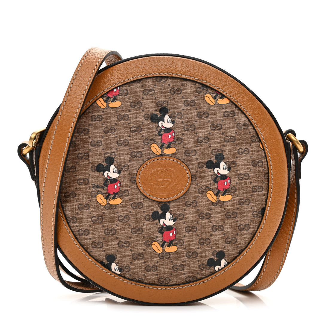 GUCCI X DISNEY GG SUPREME MICKEY MOUSE MINI ROUND CROSSBODY  display picture 1