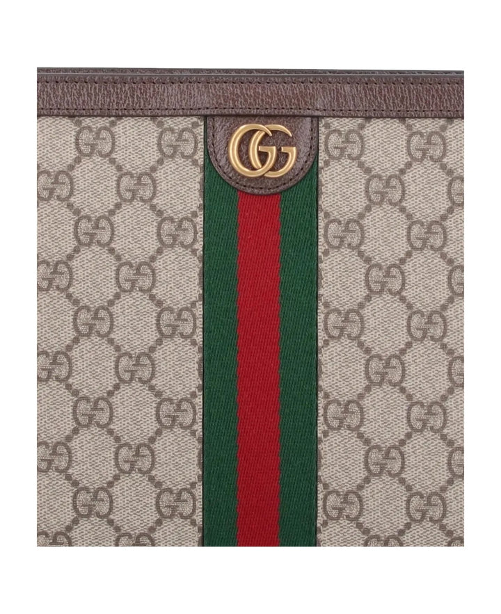 GUCCI GG SUPREME OPHIDIA CLUTCH