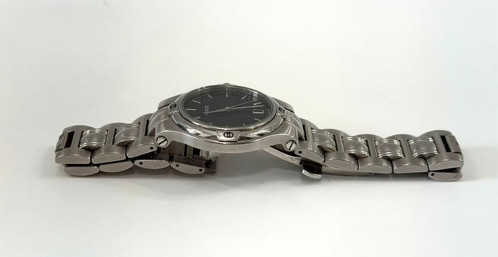 GUCCI 9040M BLACK DIAL STAINLESS STEEL QUARTZ WATCH