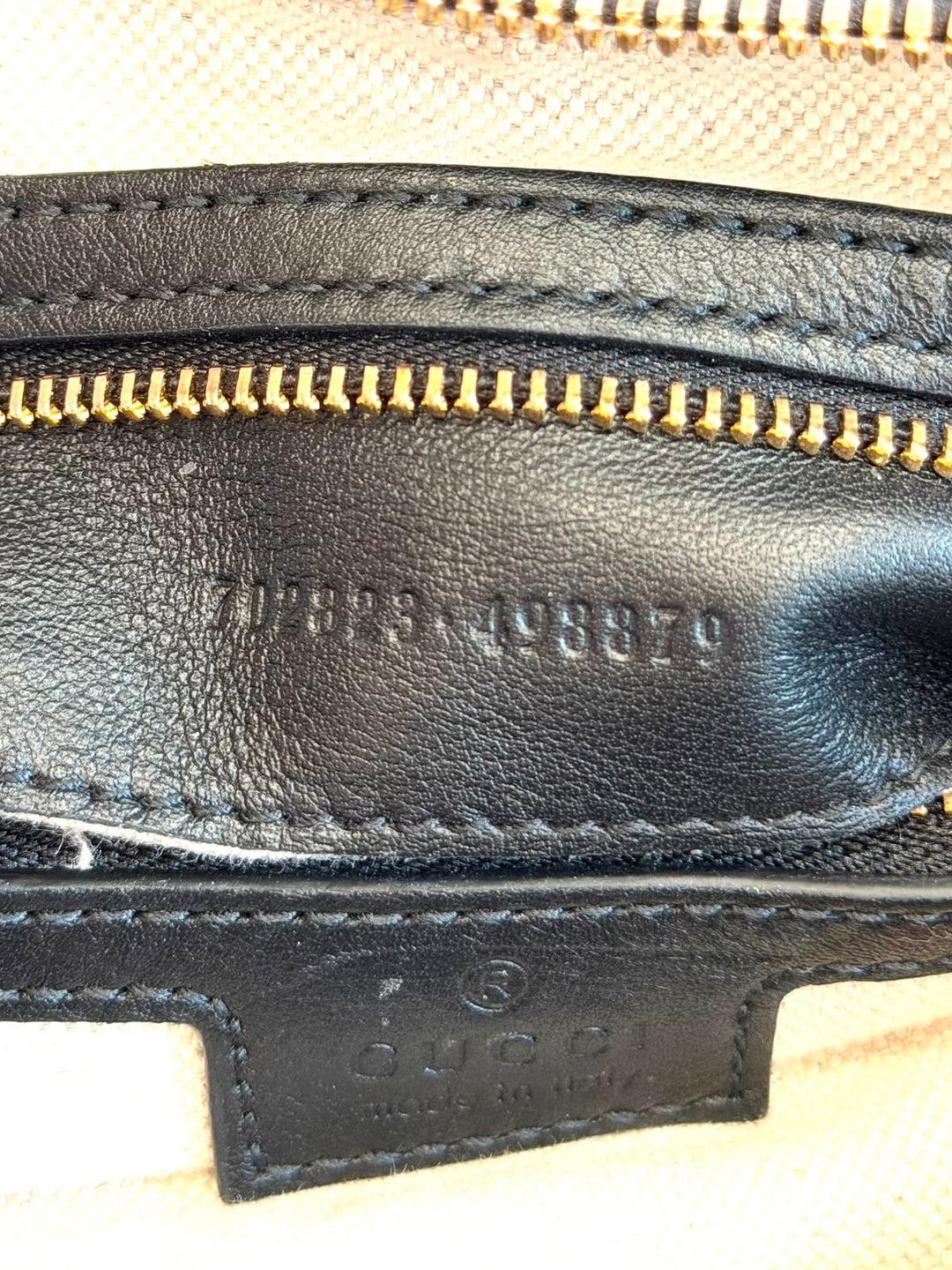 GUCCI ATTACHÉ SMALL CALFSKIN LEATHER SHOULDER BAG