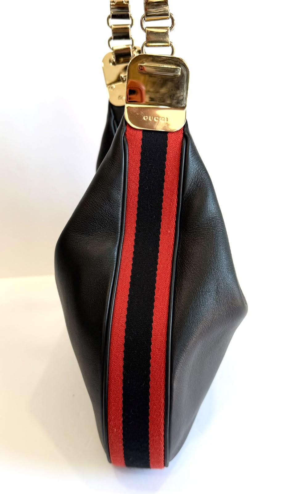 GUCCI ATTACHÉ SMALL CALFSKIN LEATHER SHOULDER BAG