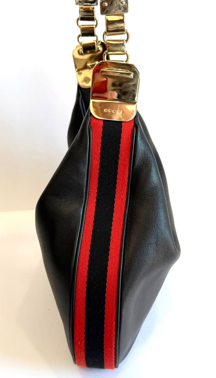 GUCCI ATTACHÉ SMALL CALFSKIN LEATHER SHOULDER BAG