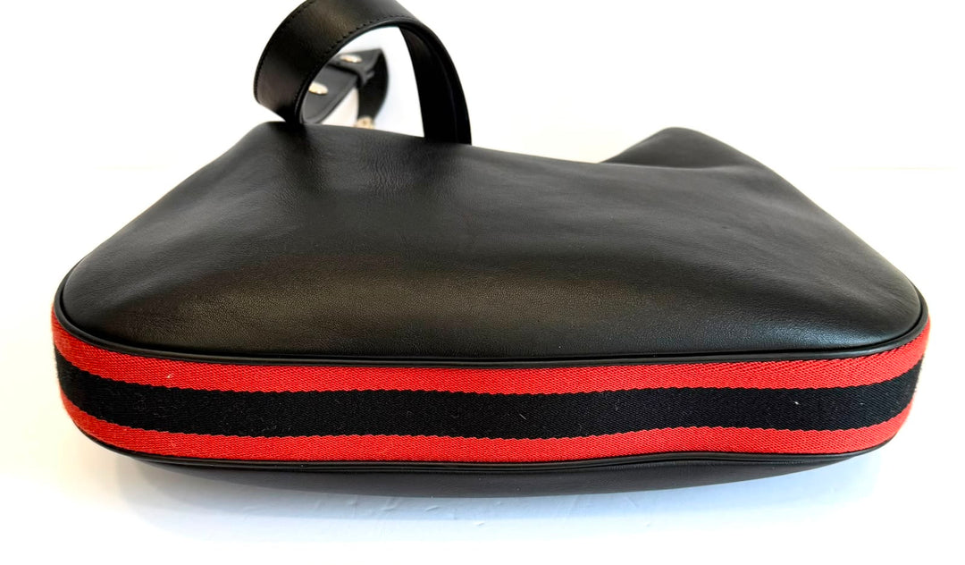 GUCCI ATTACHÉ SMALL CALFSKIN LEATHER SHOULDER BAG