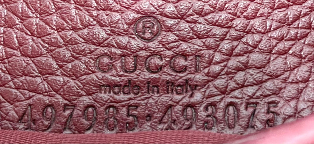 GUCCI BI-COLOR GG MARMONT WALLET ON CHAIN
