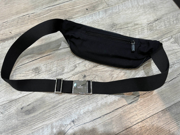 GUCCI LEATHER &amp; NYLON MINI WAIST BAG
