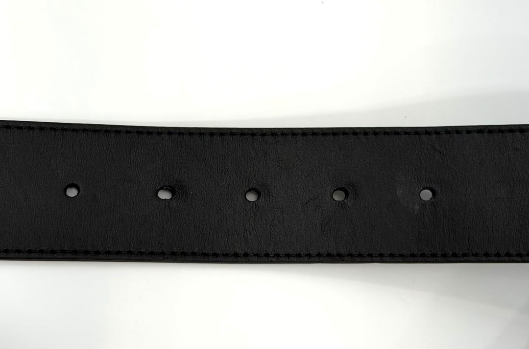 GUCCI GG BUCKLE CALFSKIN LEATHER BELT