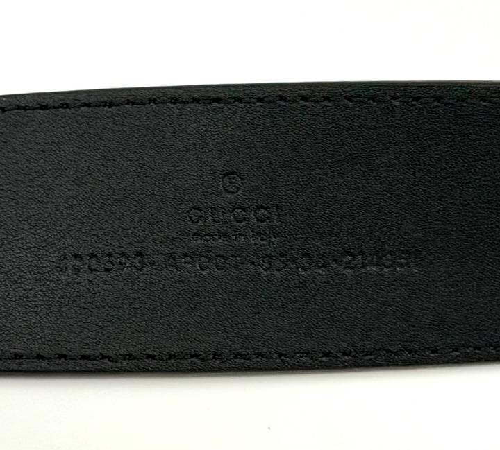 GUCCI GG BUCKLE CALFSKIN LEATHER BELT