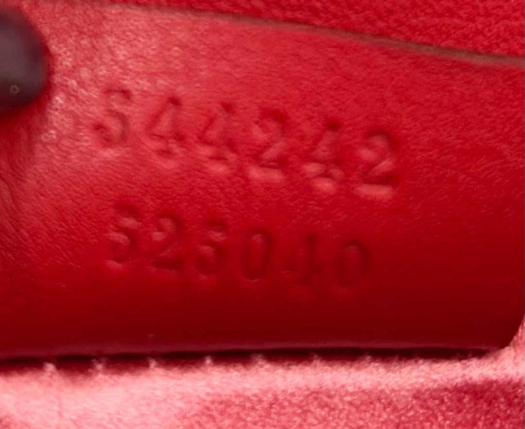 GUCCI BROADWAY VELVET CRYSTAL G SHOULDER BAG