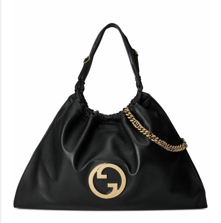 GUCCI BLONDIE LARGE CALFSKIN LEATHER TOTE BAG
