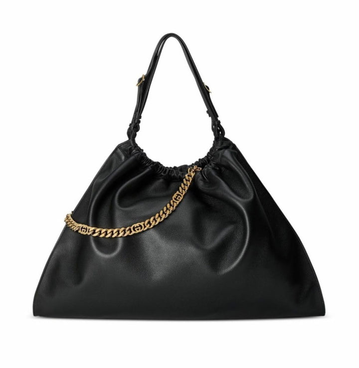 GUCCI BLONDIE LARGE CALFSKIN LEATHER TOTE BAG