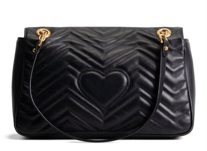 GUCCI GG MARMONT MATELASSÉ MEDIUM CALFSKIN LEATHER SHOULDER BAG