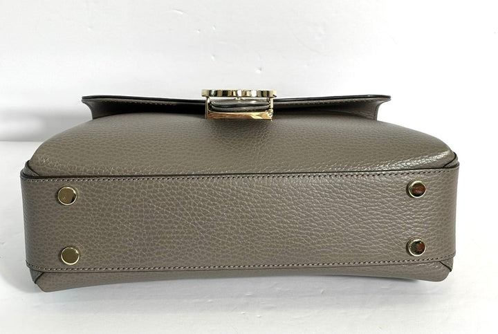 GUCCI DOLLAR CALFSKIN INTERLOCKING G TOP HANDLE SHOULDER BAG