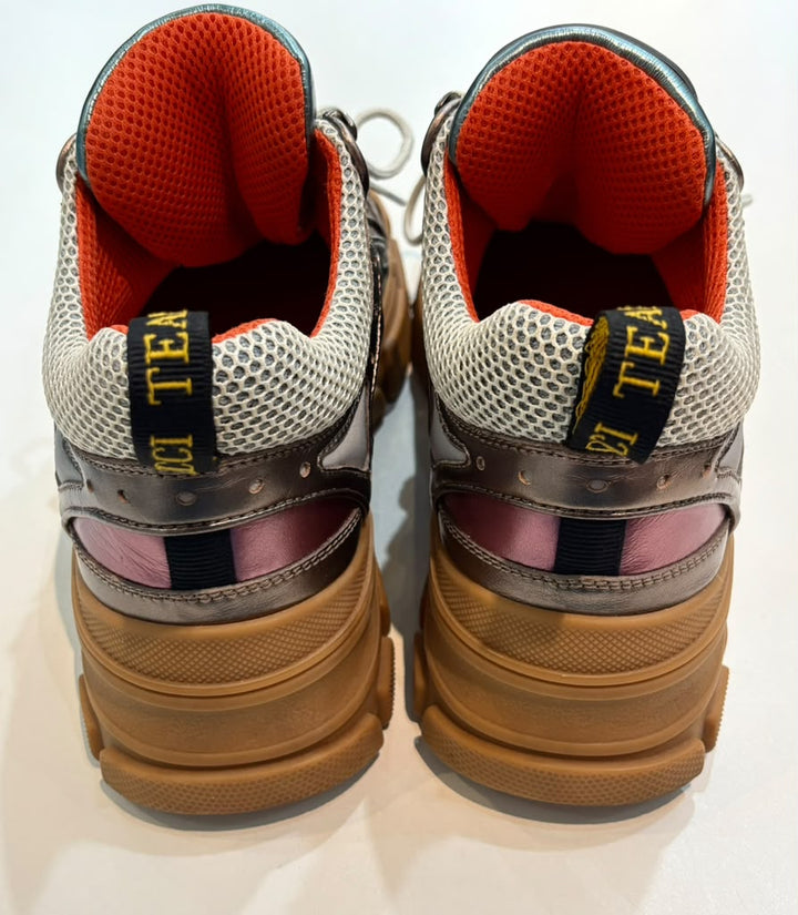 GUCCI FLASHTREK MULTICOLOR METALLIC SNEAKERS