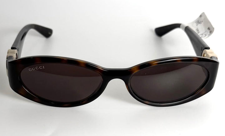 GUCCI GG1660S HAVANA OVAL TORTOISESHELL SUNGLASSES