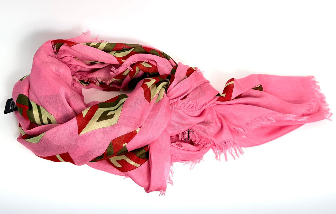 GUCCI GG CUBES SILK BLEND SCARF