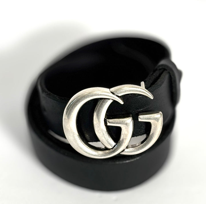 GUCCI GG MARMONT CALFSKIN LEATHER BELT