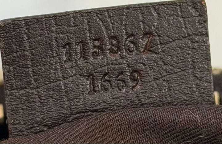 GUCCI GG MONOGRAM CANVAS MEDIUM HORSEBIT HOBO BAG