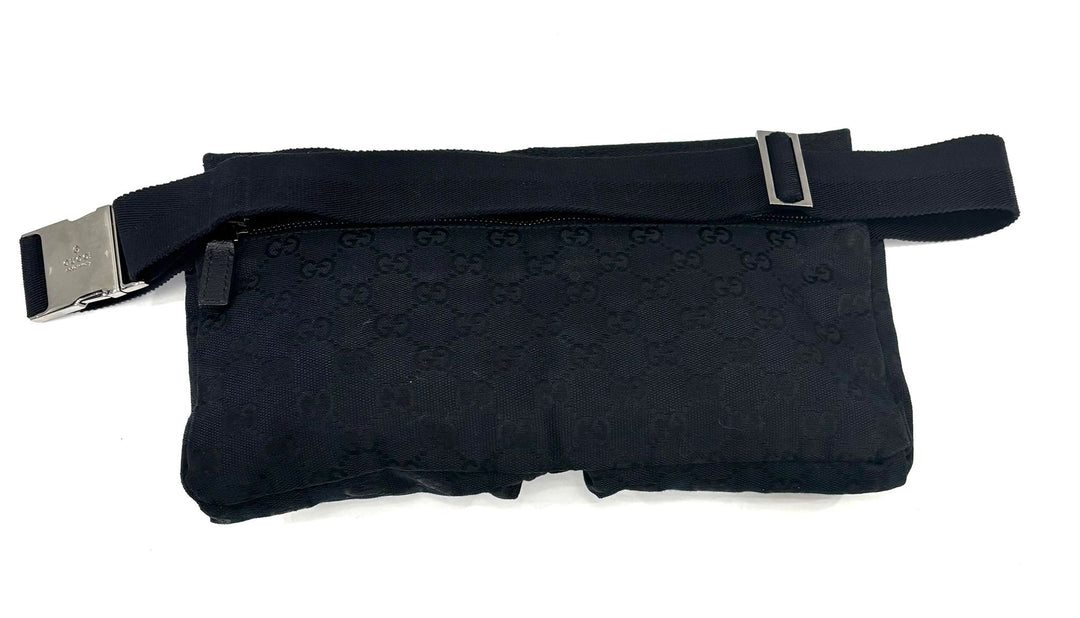 GUCCI GG SUPREME DOUBLE POCKET BELT BAG