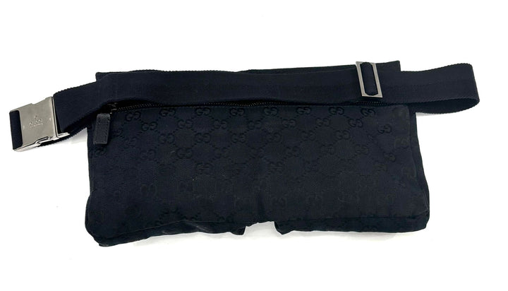 GUCCI GG SUPREME DOUBLE POCKET BELT BAG