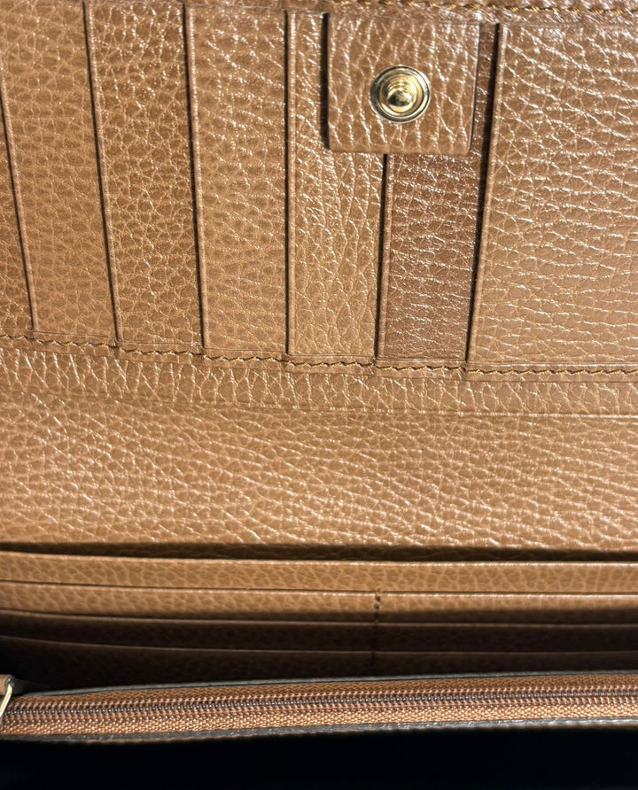 GUCCI GG MONOGRAM LONG WALLET